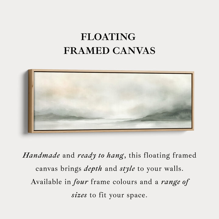 Aquarel Landschap Grote Panoramische Canvas Muurdecoratie