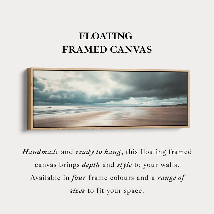 Grote panoramische strand canvas horizontale wanddecoratie