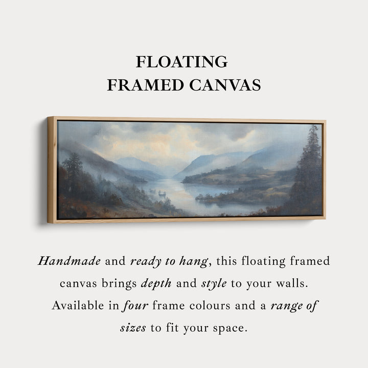 Vintage Mountain Wall Art Large Framed Picture