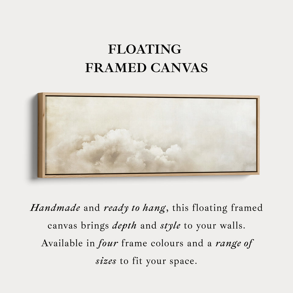 Wall Art For Bedroom Above Bed - Vintage Clouds