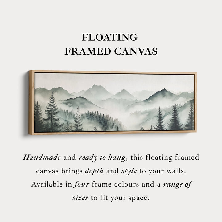 Bergen Lange Smalle Horizontale Wanddecoratie Grote Abstracte Canvas