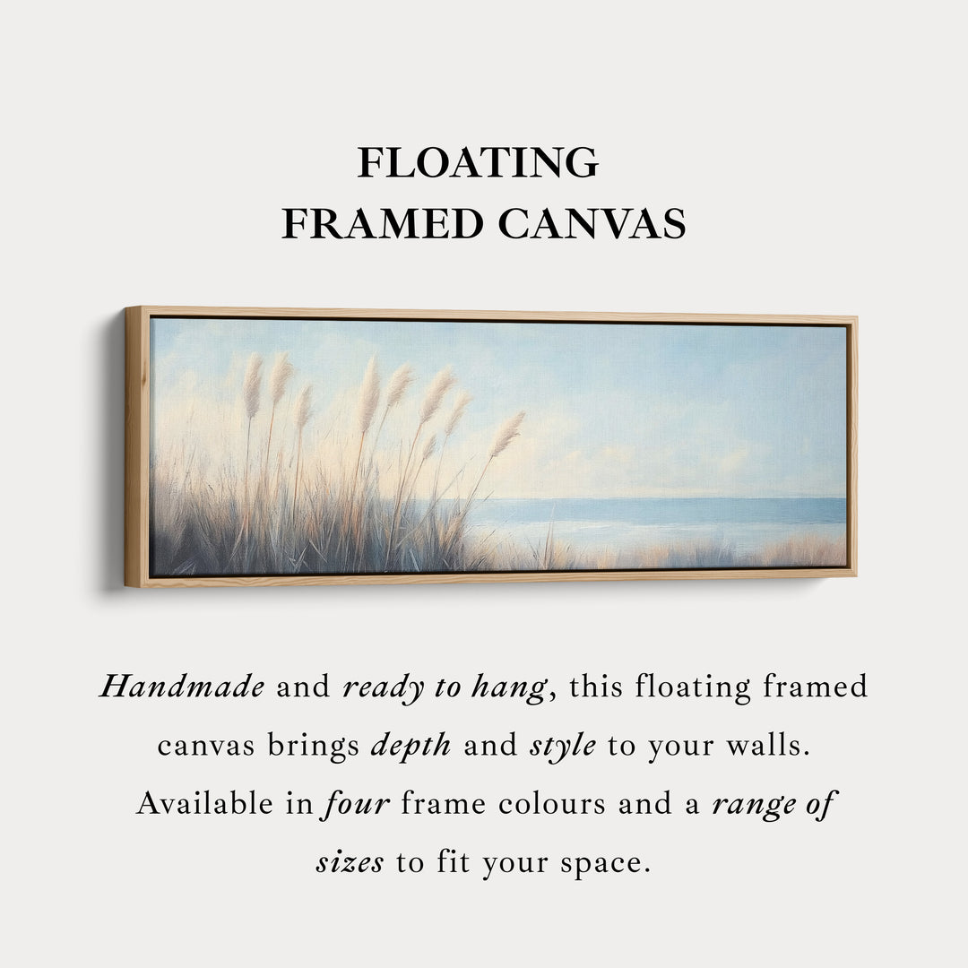 Pampasgras Grote Lange Canvas Horizontale Muurdecoratie