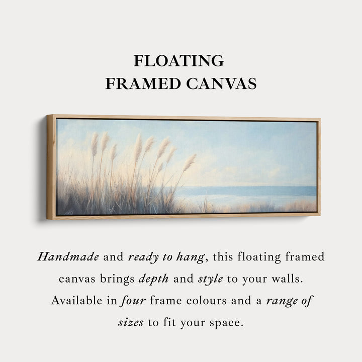 Pampasgras Grote Lange Canvas Horizontale Muurdecoratie