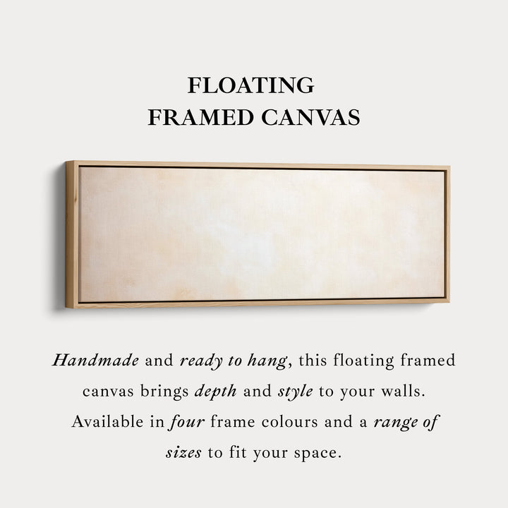 Abstract beige minimalistische lange horizontale wanddecoratie panoramische wanddecoratie