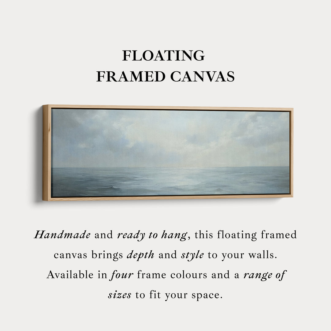 Smal Gekaderde Canvas Muurkunstafdruk Kalmerende Zee