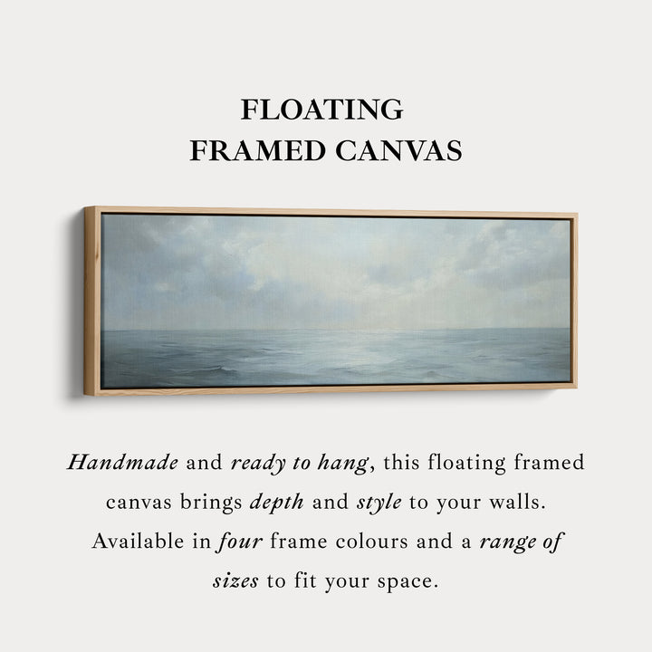 Smal Gekaderde Canvas Muurkunstafdruk Kalmerende Zee