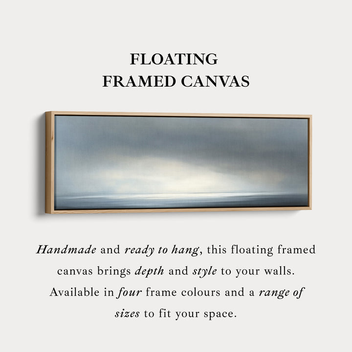 Abstracte zonsondergang lange smalle muurdecoratie boven bed