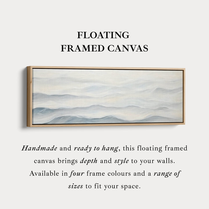 Ocean Waves Boven Bed Muurdecoratie Lange Horizontale Muurdecoratie