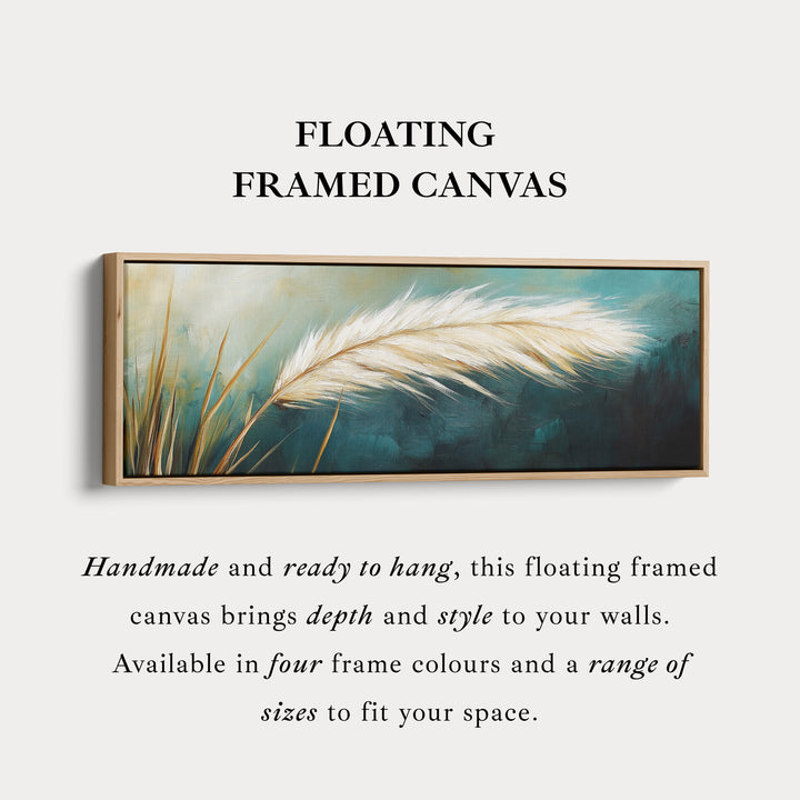 Gras Boven Bed Muurdecoratie Lange Horizontale Muurdecoratie