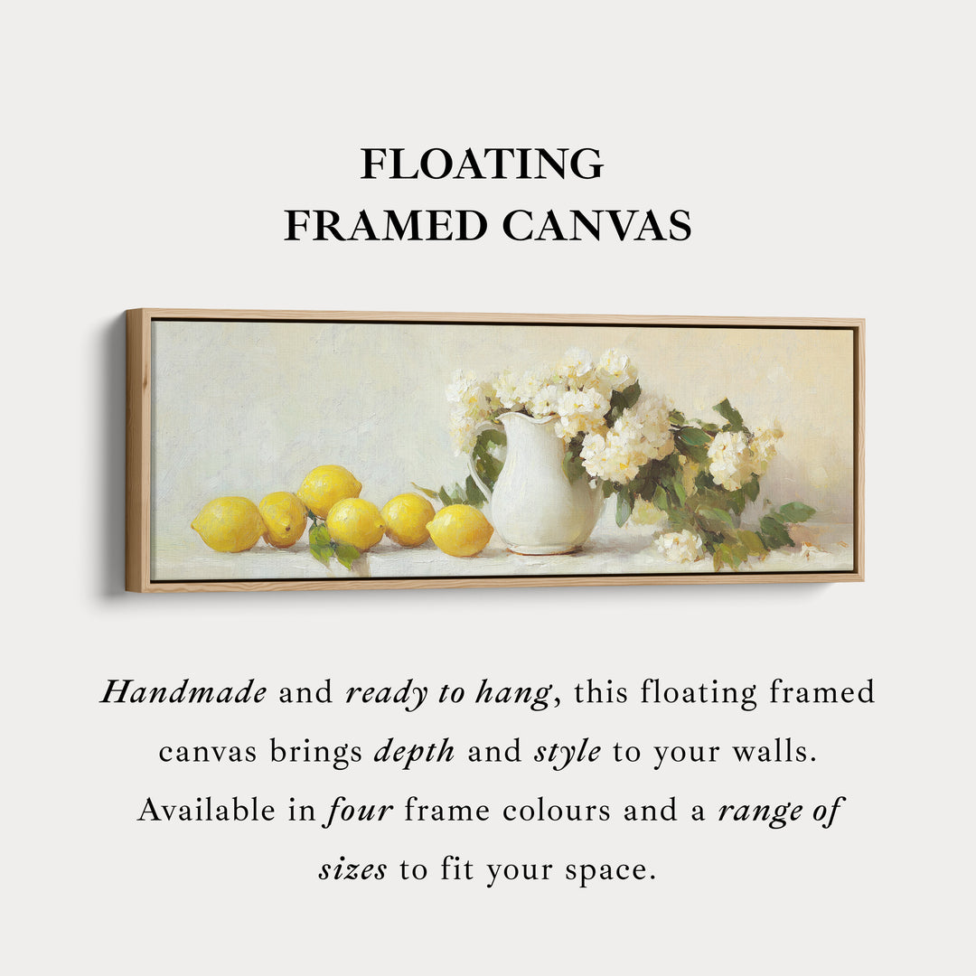 Keuken Citroen Muurdecoratie Lange Panoramische Canvas Muurkunst