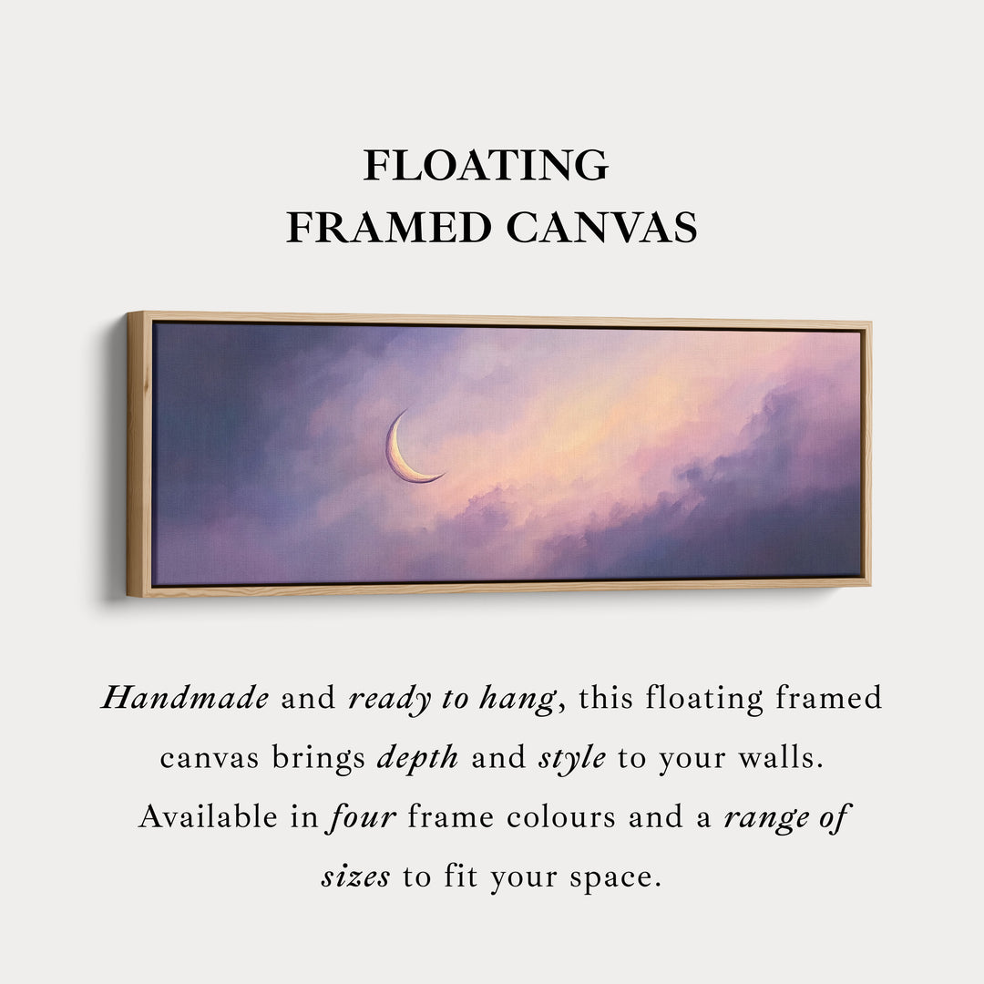 Halve Maan Horizontale Wanddecoratie Lang Smal