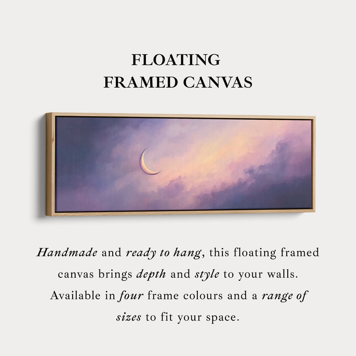 Halve Maan Horizontale Wanddecoratie Lang Smal