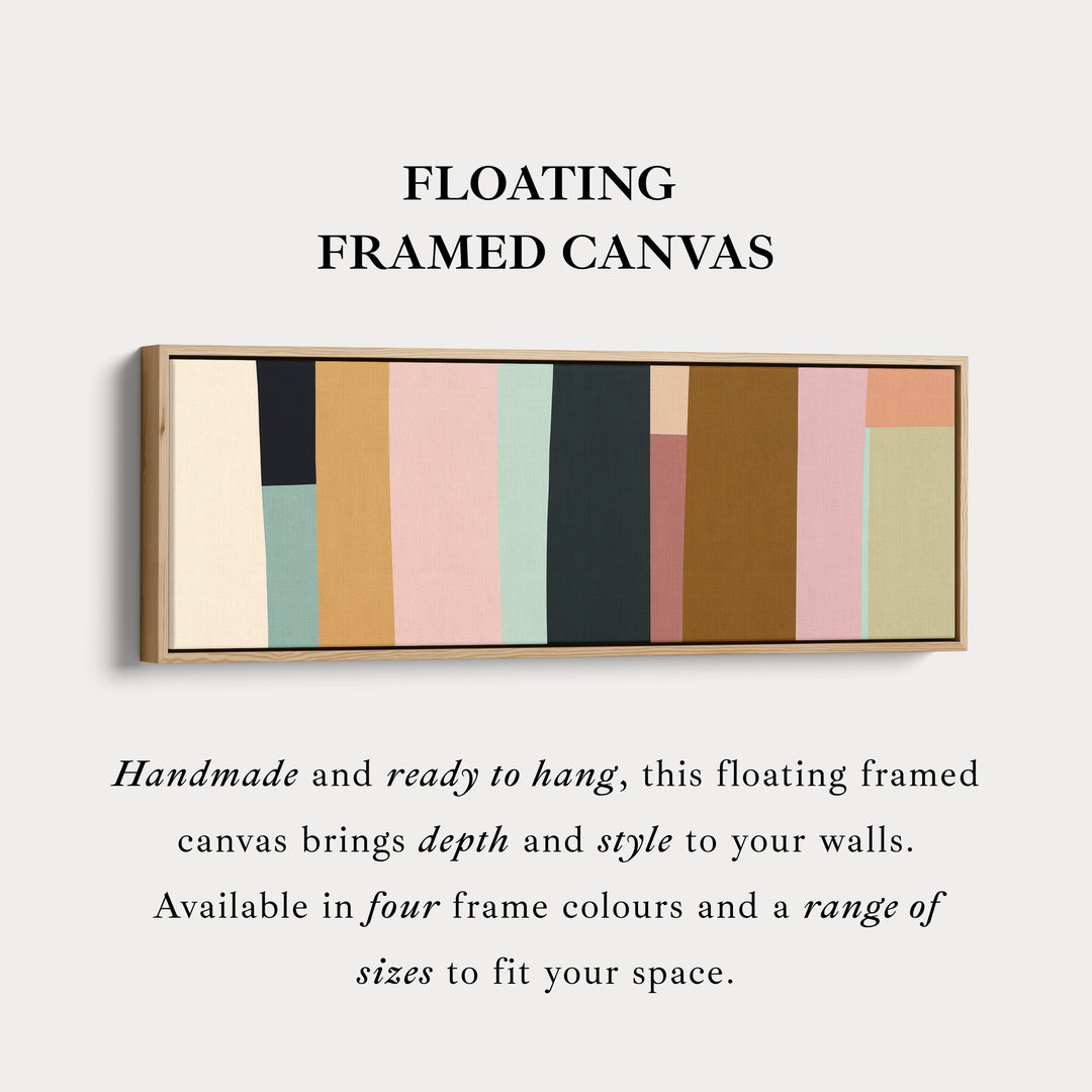 Minimalist Living Room Muted Horizontal Wall Decor Long Narrow