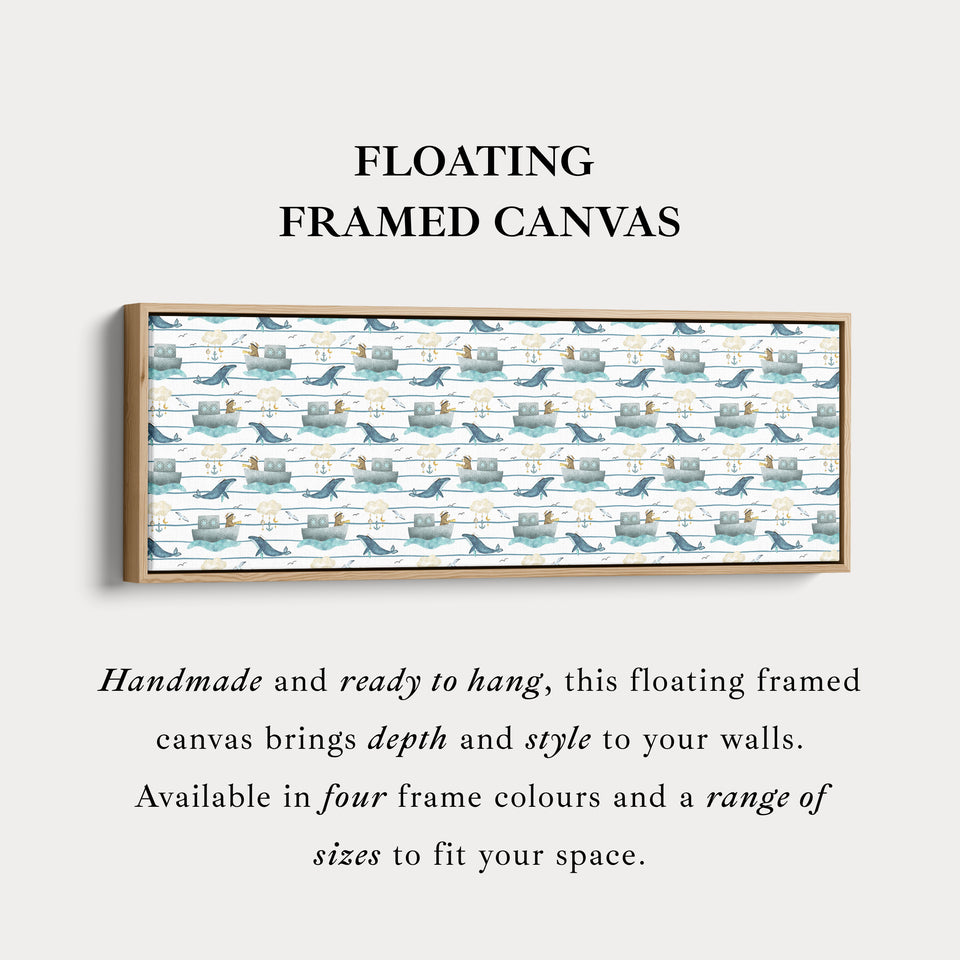 Blue Horizontal Narrow Kids Wall Decor