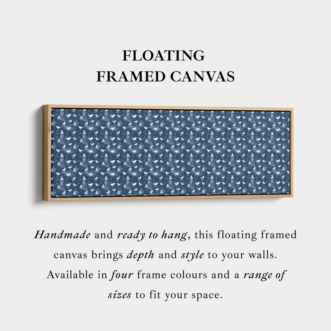 Meeuwen & Vuurtorens Lange Smalle Panoramische Muurdecoratie