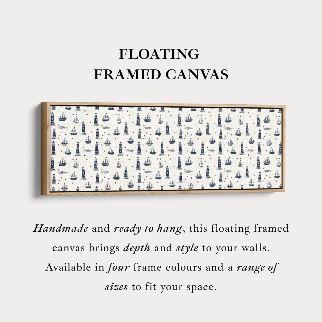 Boten & Vuurtorens Lange Smalle Panoramische Muurdecoratie