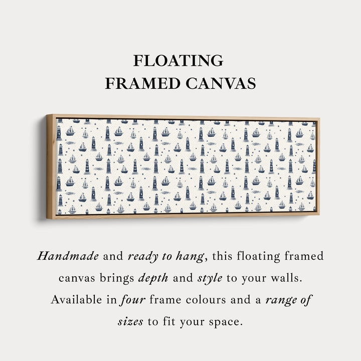 Boten & Vuurtorens Lange Smalle Panoramische Muurdecoratie