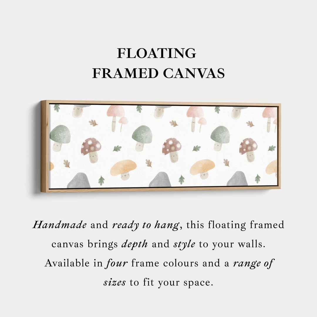 Paddenstoel Doodle Kinderkamer Smalle Muurdecoratie