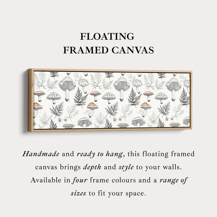 Mushroom Botanicals smal lang wanddecoratie