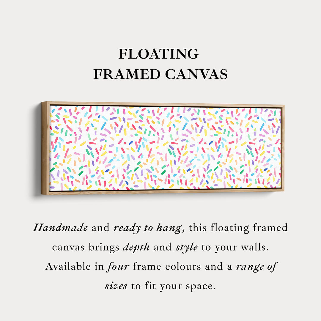 Colorful Sprinkles Kids Long Horizontal Wall Art