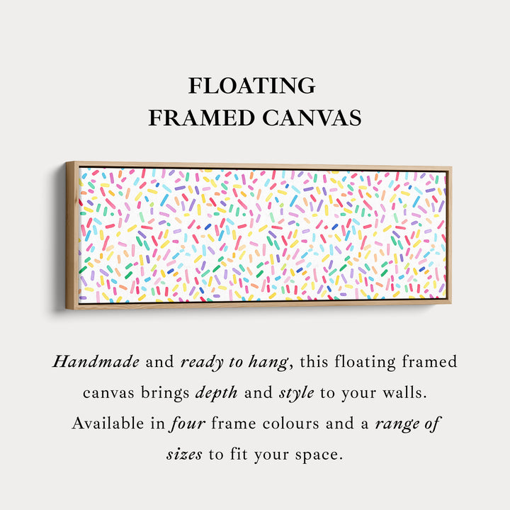 Colorful Sprinkles Kids Long Horizontal Wall Art