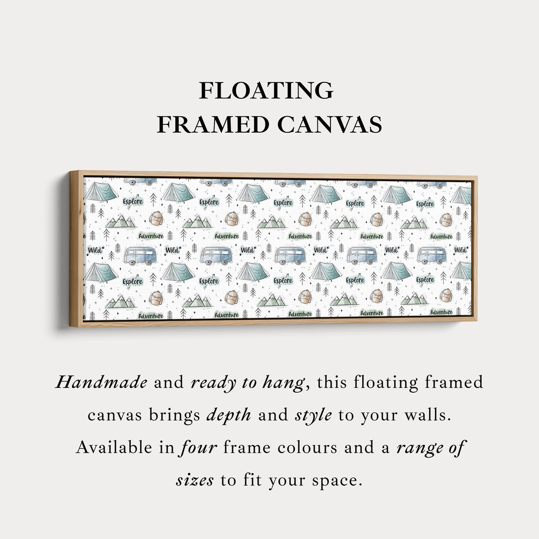 Camping Avontuur Kinderkamer Smalle Slanke Muurdecoratie