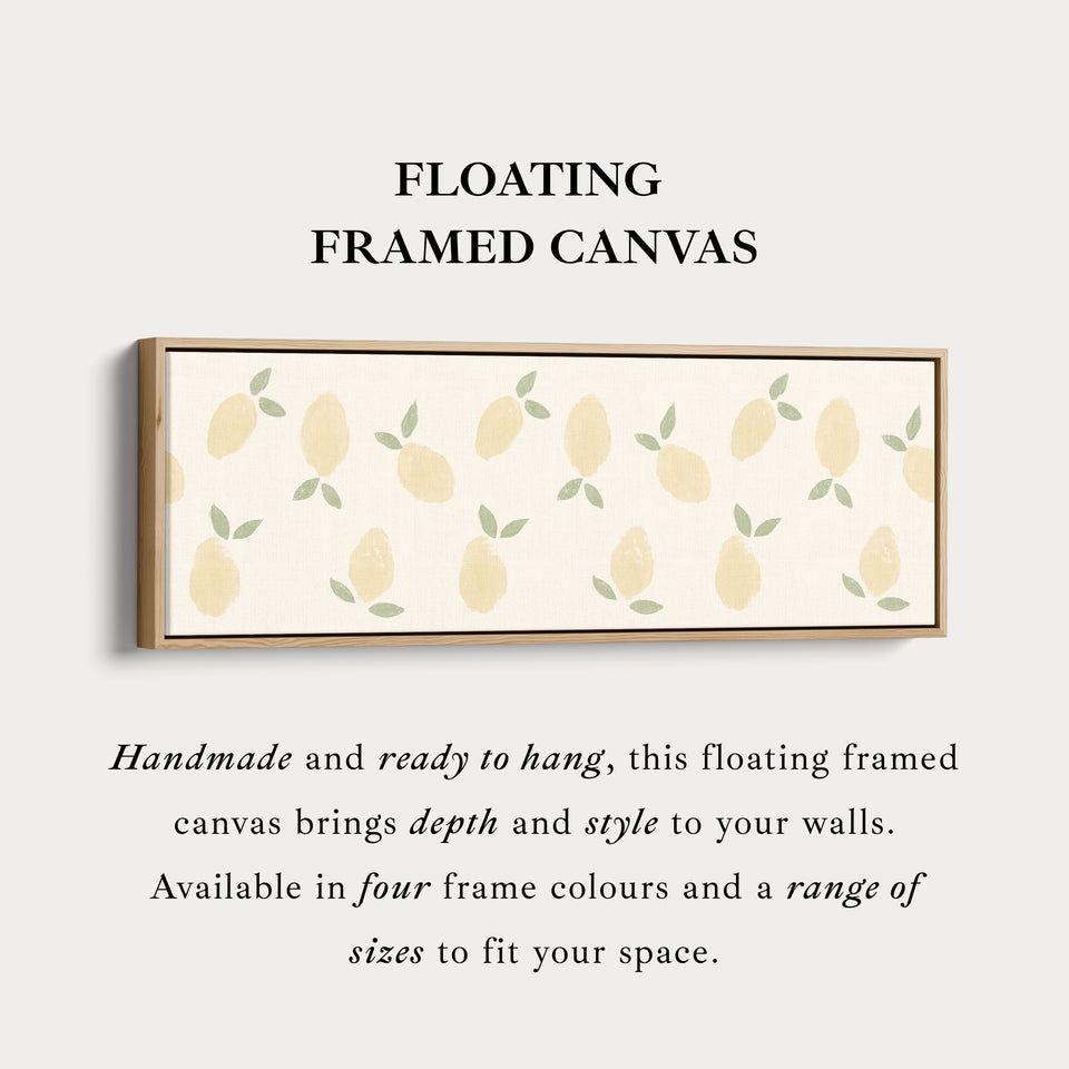 Narrow Long Kitchen Wall Art Lemons