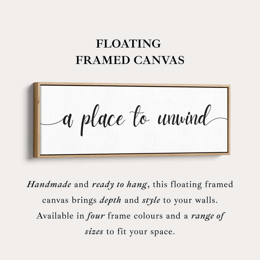 Boven het bed wanddecoratie 'Een plek om te ontspannen'