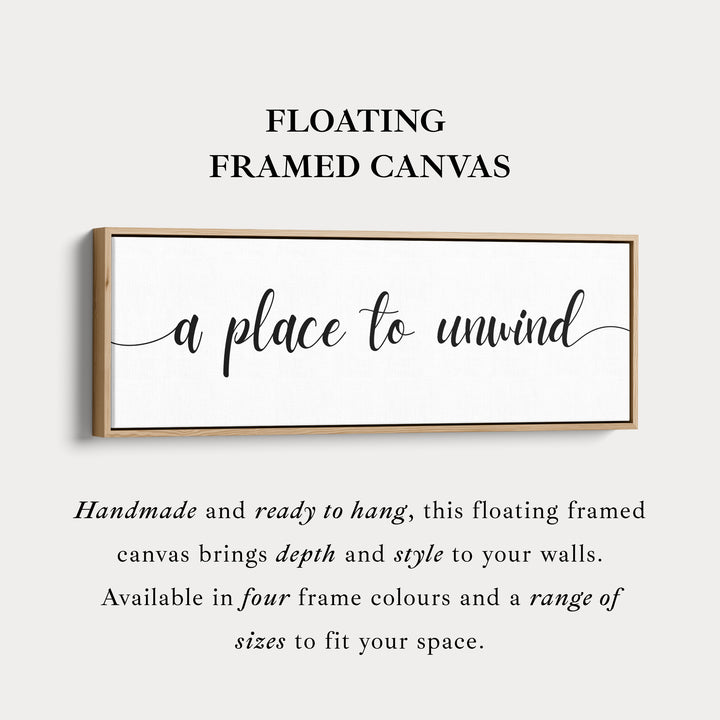 Boven het bed wanddecoratie 'Een plek om te ontspannen'