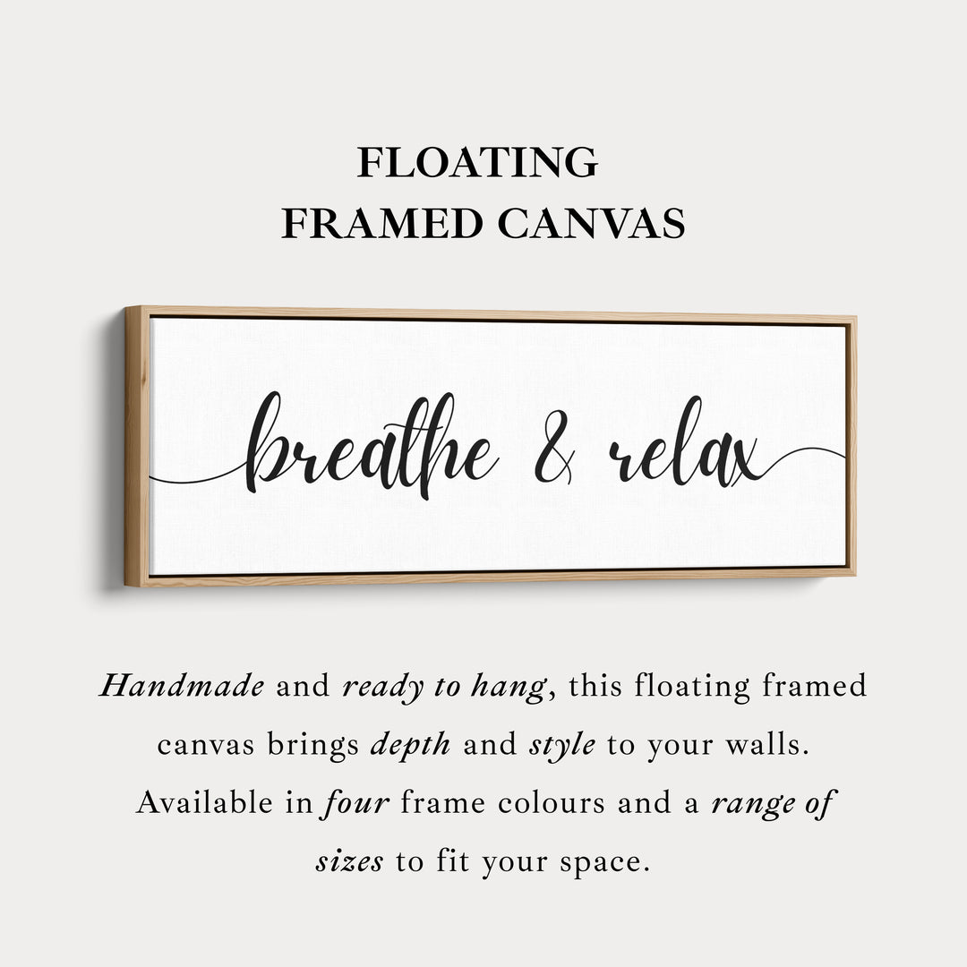 Horizontal Wide Narrow Above Bed Wall Decor Typography