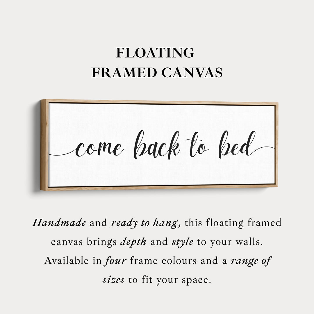 Groot smal decor boven bed