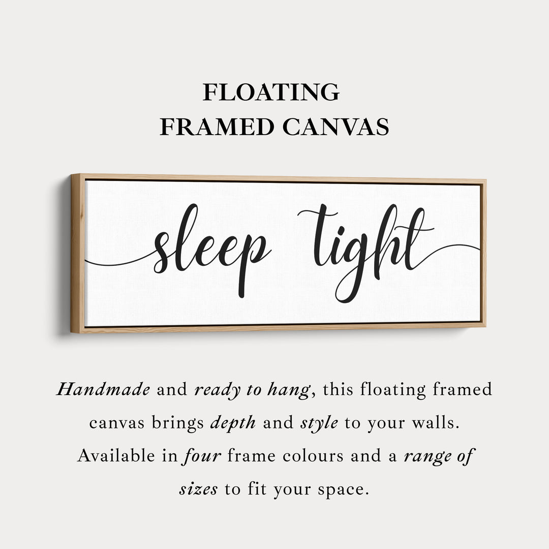 Boven Bed Muurdecoratie Lange Panoramische 'Slaap Lekker'