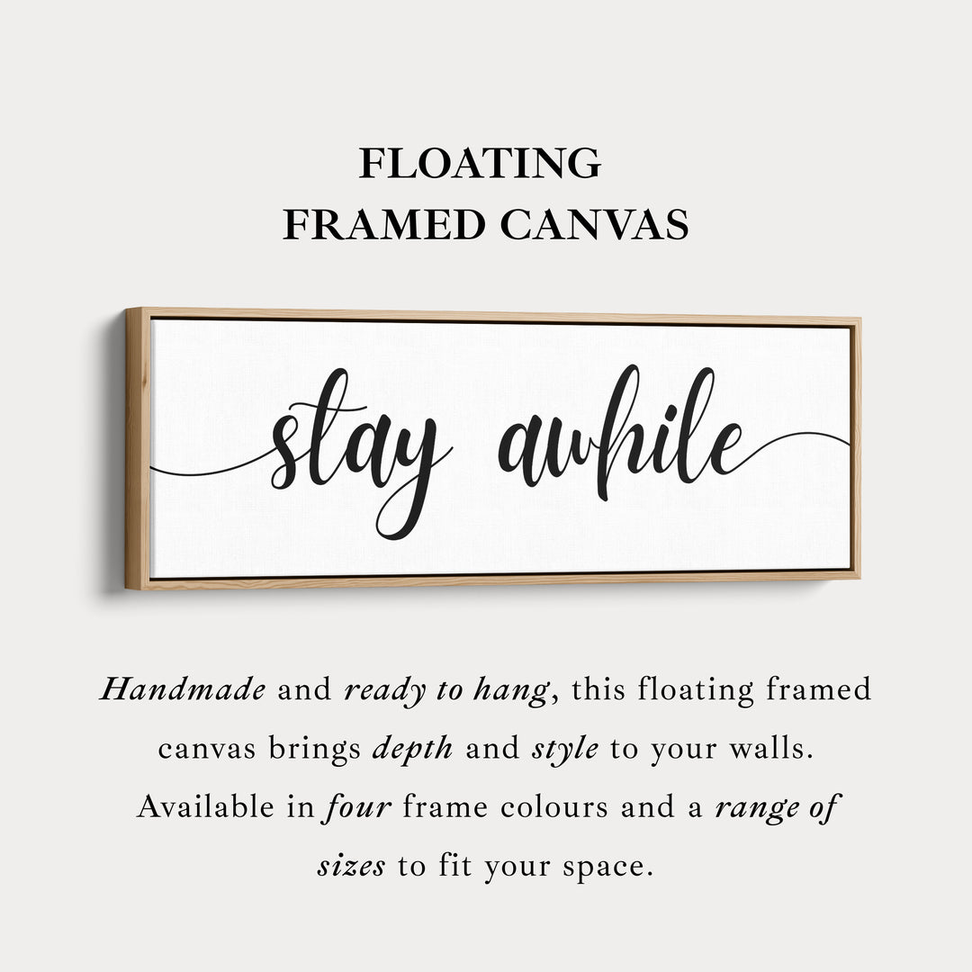 Slaapkamer Boven Bed Muurdecoratie - Blijf Even