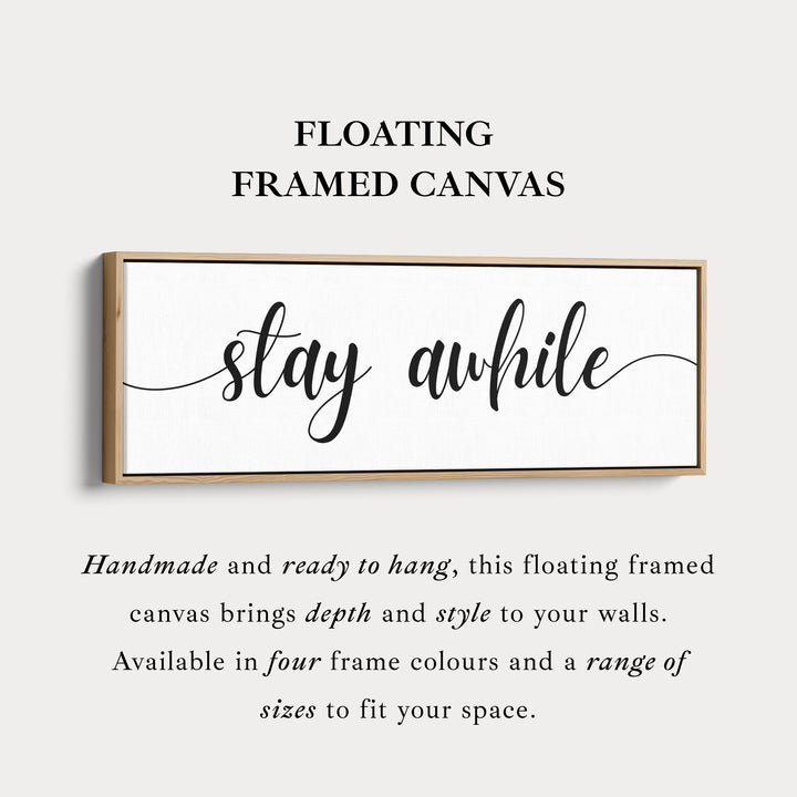 Slaapkamer Boven Bed Muurdecoratie - Blijf Even