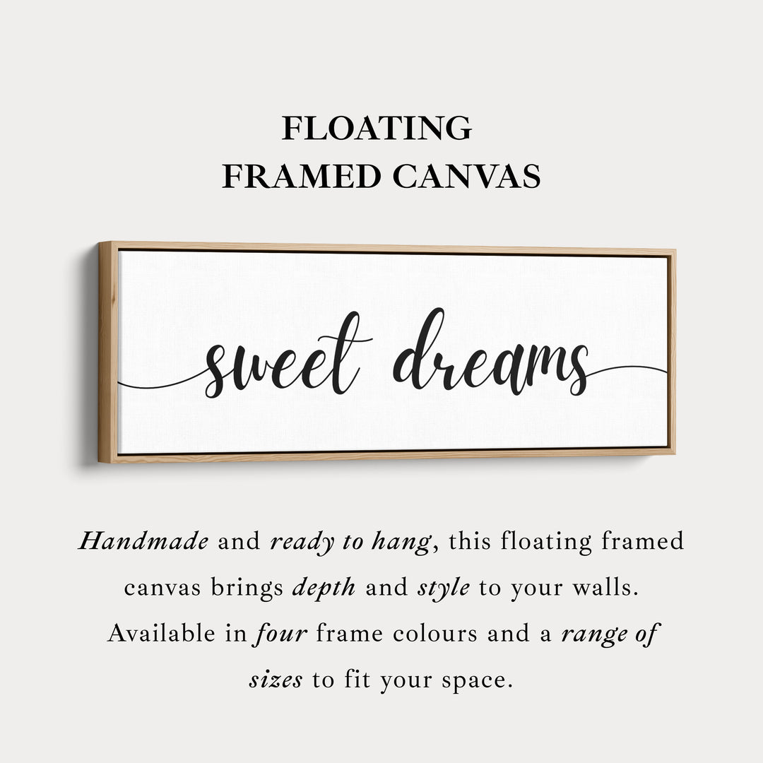 Slaapkamer voor gasten boven bed wanddecoratie - Zoete dromen