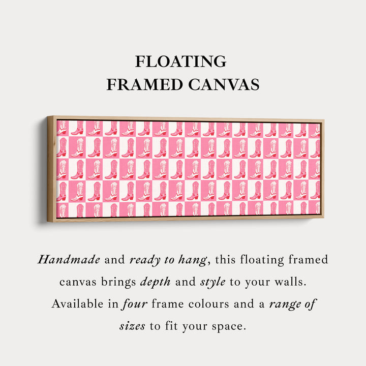 Cowgirl laarzen lange smalle wanddecoratie