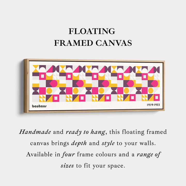 Panoramische Wandkunst Canvas Bauhaus Groot Ingelijst