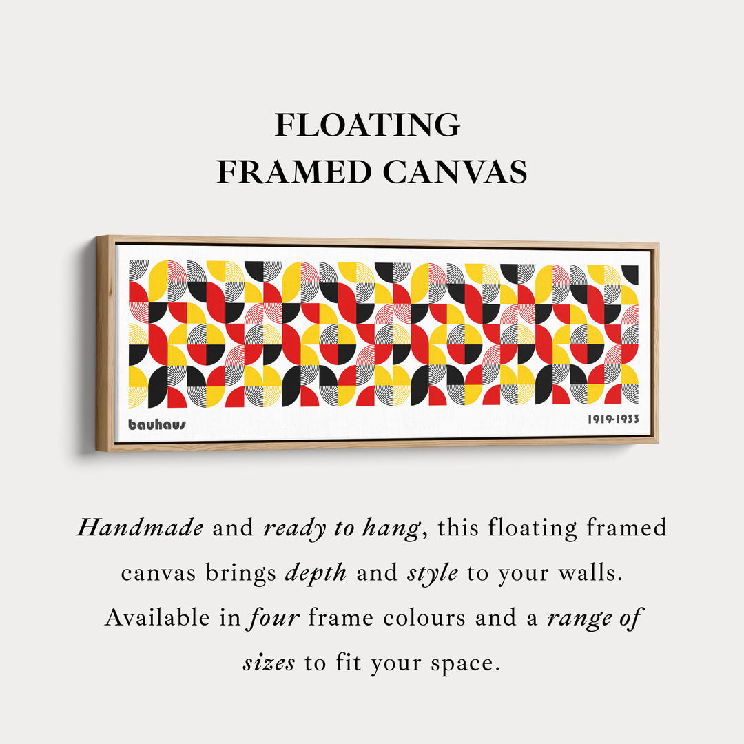 Art mural au-dessus du lit Toile Bauhaus encadrée