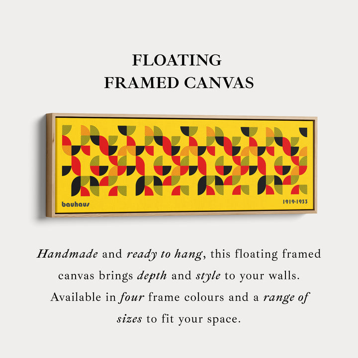 Décoration murale au-dessus du lit Grande toile encadrée Bauhaus