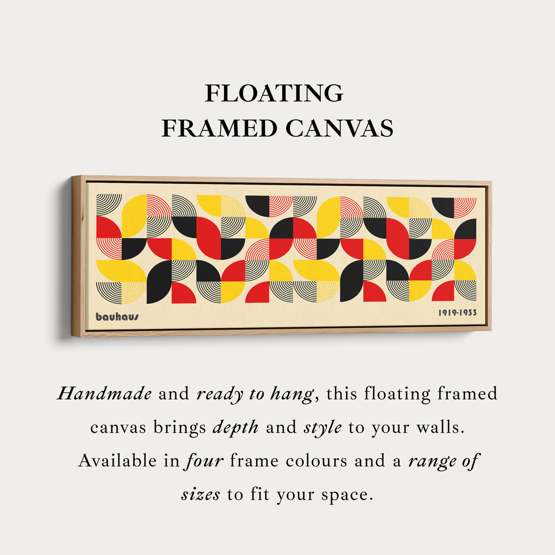 Lange Horizontale Slaapkamer Muurkunst Bauhaus Beige