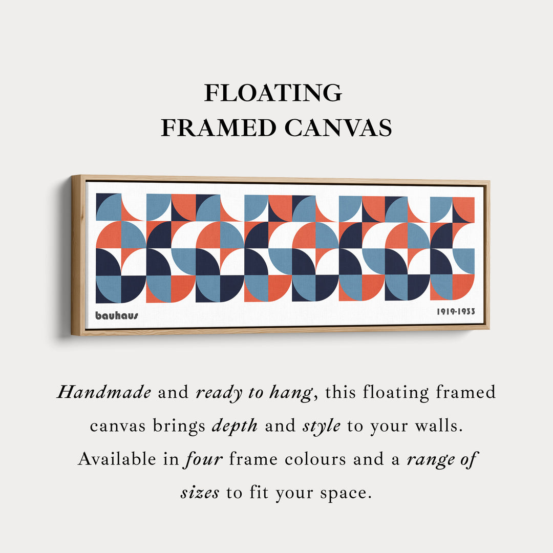 Lang ingelijste woonkamer wanddecoratie moderne Bauhaus