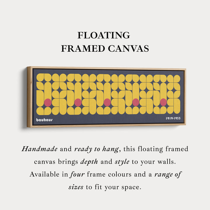 Lang ingelijste woonkamer wanddecoratie moderne Bauhaus