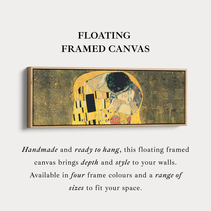 Above Bed Framed Canvas Wall Art The Kiss Klimt