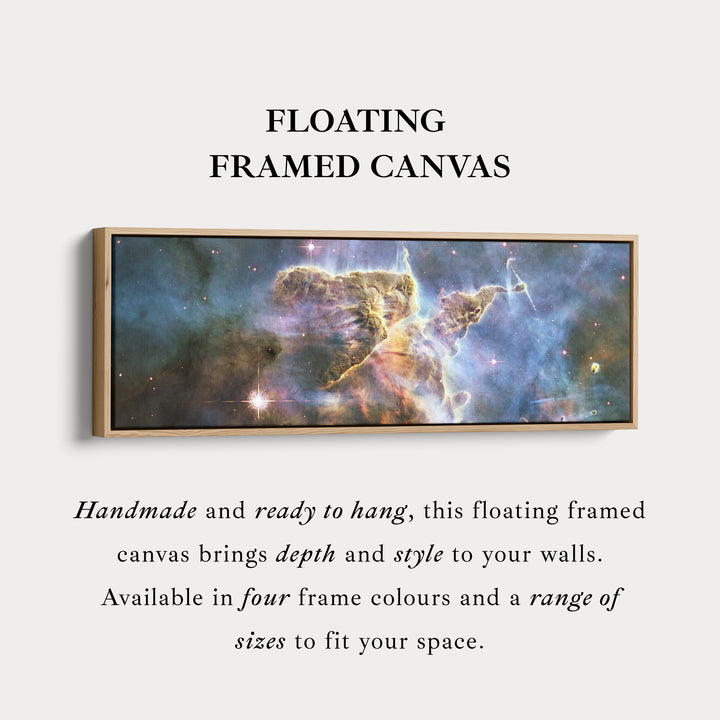 Hubble Nebula Space Photograph Large Framed Narrow Wall Art