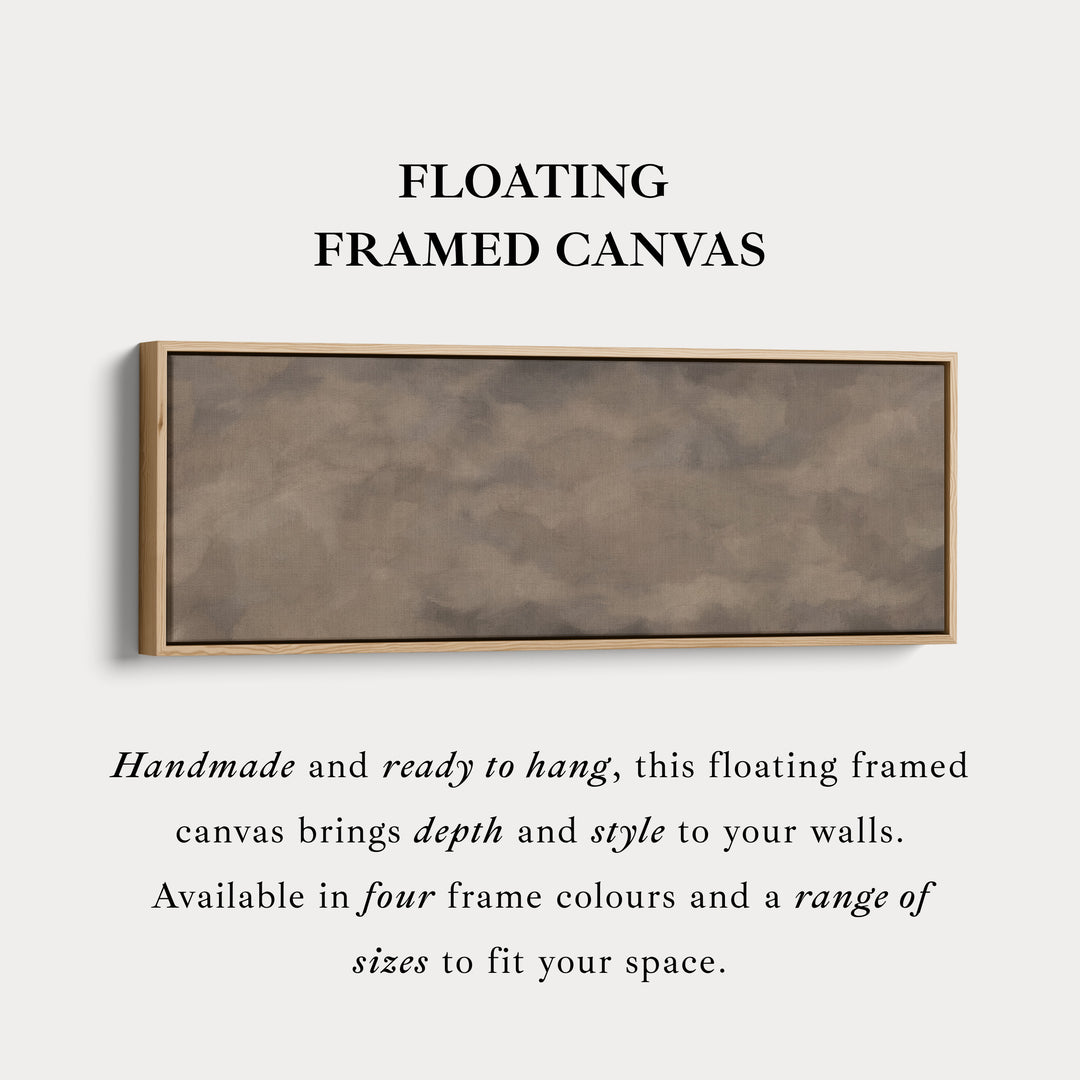 Horizontal Wall Art Earthy Green And Brown Abstract For Living Room