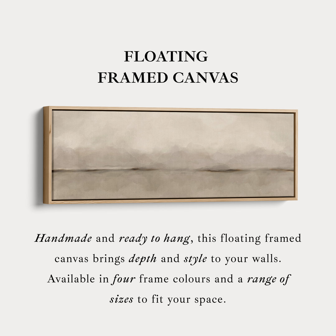 Panoramic Wall Art Neutral Landscape Inspired For Living Room