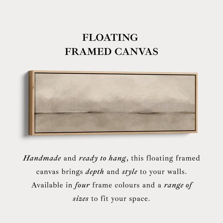 Panoramic Wall Art Neutral Landscape Inspired For Living Room