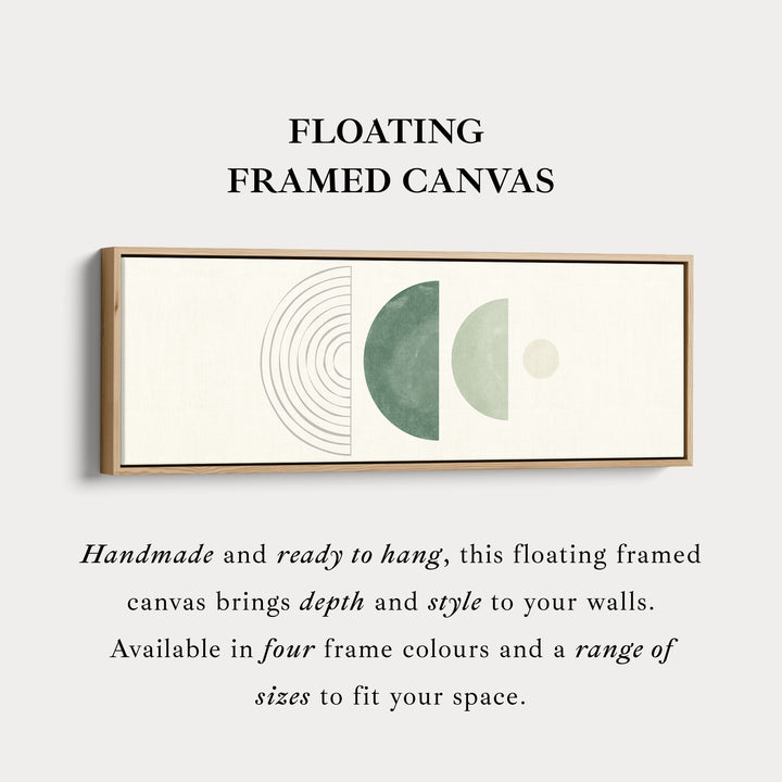 Above Bed Art Soft Green Circles And Lines For Calm Bedrooms