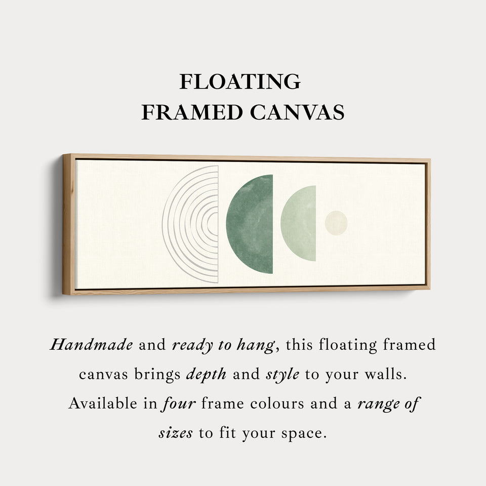 Above Bed Art Soft Green Circles And Lines For Calm Bedrooms