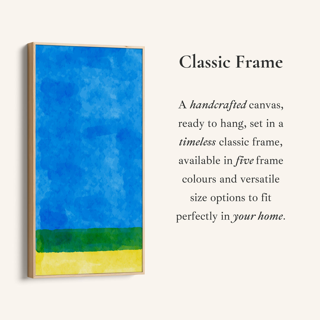 Vertical Wall Art Abstract Landscape Bands Vertical Canvas For Bedroom